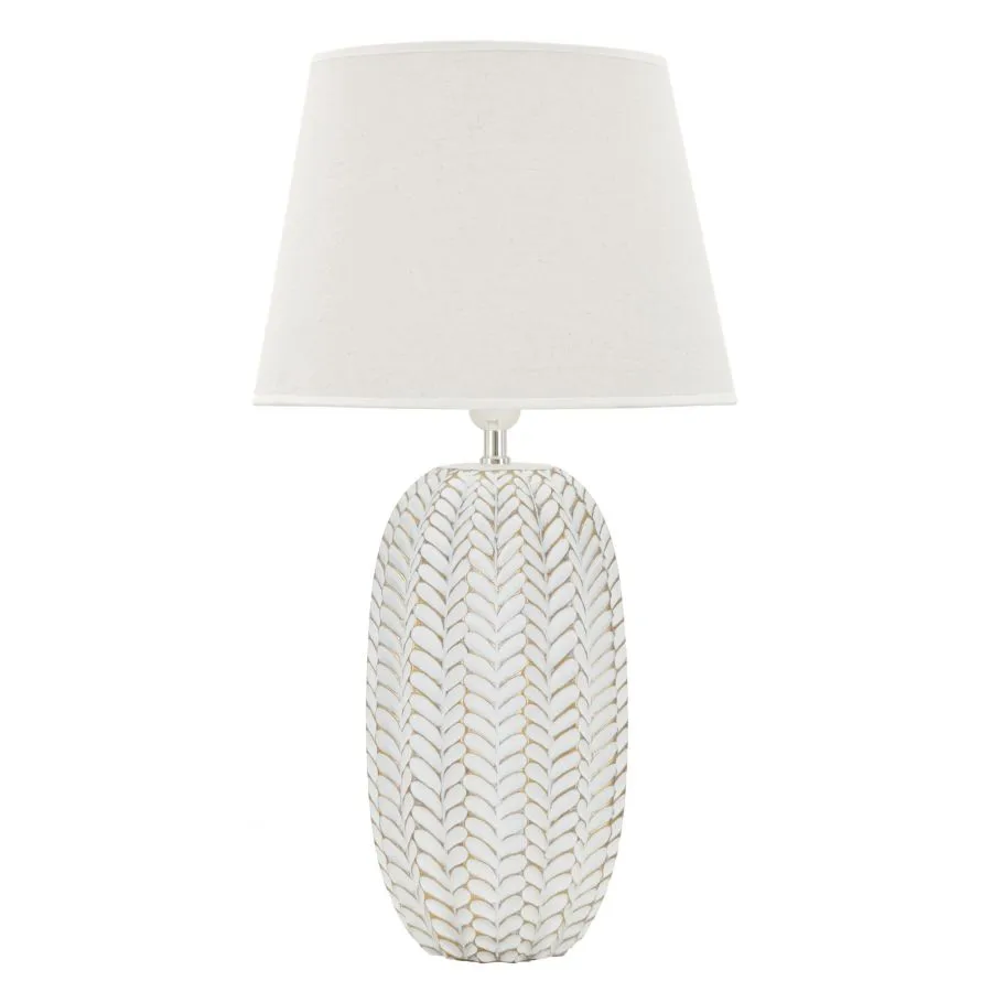 LAMPA STOŁOWA Z ŻYWICY LEAF 35X65 cm